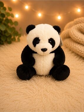 Plush Panda Stuffed Animal Soft Black & White Teddy